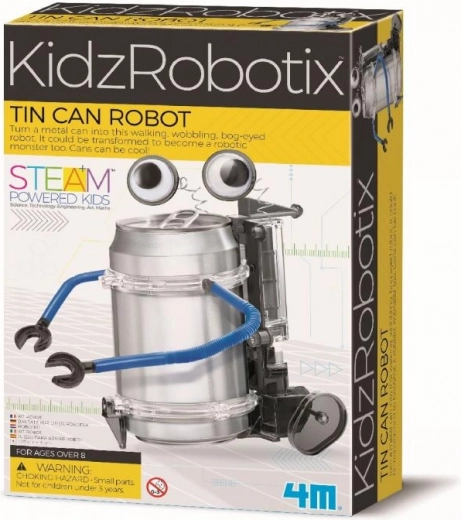 Pastatyk ir pajudink robotą iš skardinės