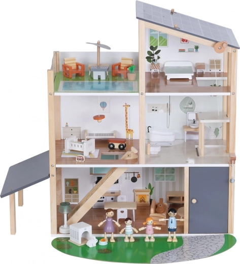 Pilnas rinkinys su 41 dalimi, įskaitant figūrėles ir augintinį