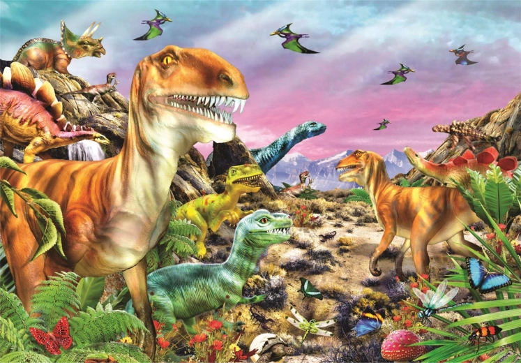 Fascinating dinosaur-themed scene
