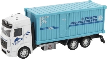 Šaldymo sunkvežimis su atgaliniu atsukimu