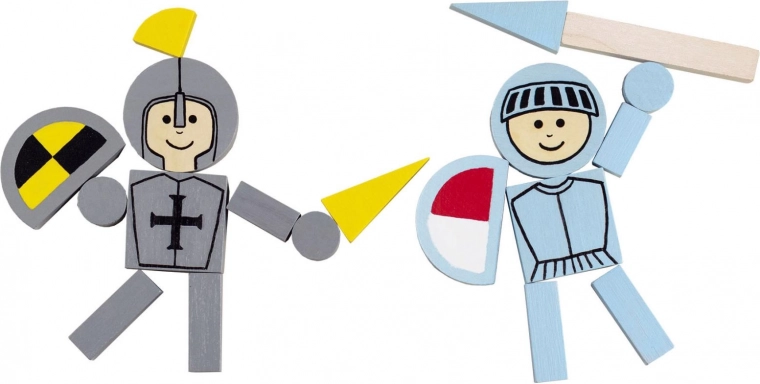 Building knights from sturdy wooden pieces
