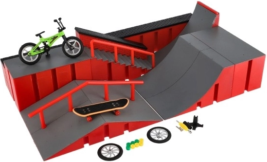 Pirštų riedlentė ir mini BMX vienoje pakuotėje