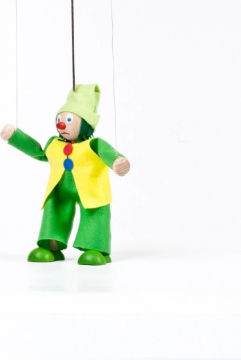 Handmade puppet from a sheltered workshop