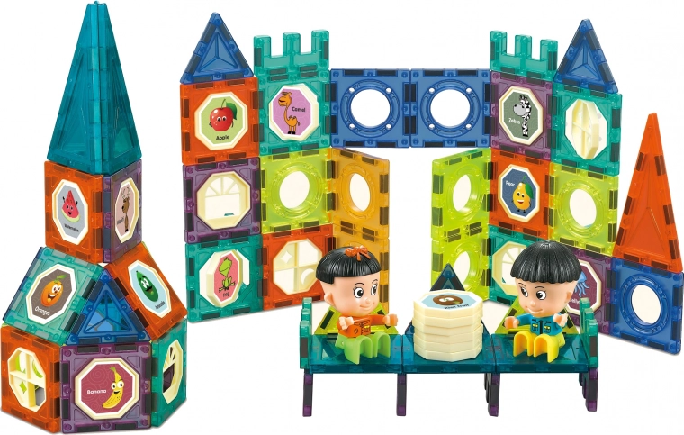 Pilnas rinkinys su figūrėlėmis ir lipdukais