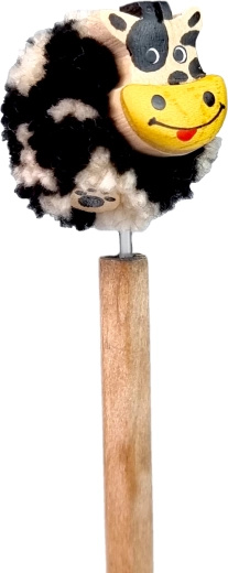 Adorable cow pom-pom