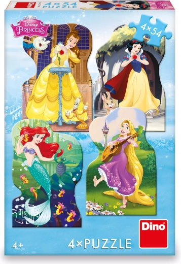 Beloved DISNEY Princesses on 4 puzzles