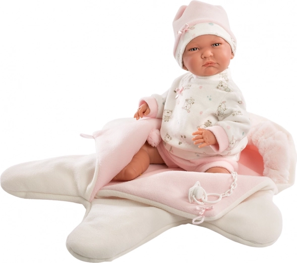 Dvipusis žvaigždėtas flisinis kombinezonas