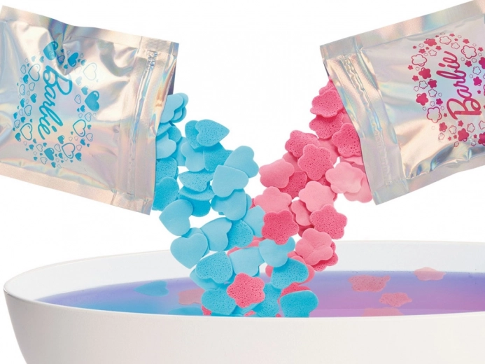 Colorful water magic with confetti