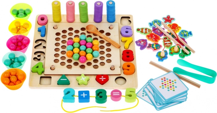 Dėliojimas pagal korteles ir skaičiavimas su žiedais