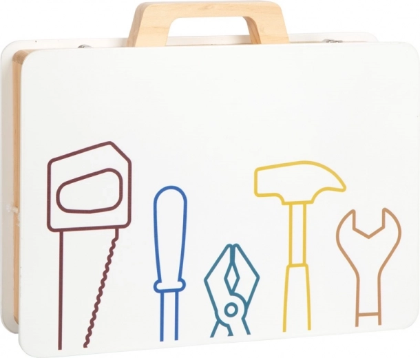 Viskas tvarkingai tvirtame mediniame lagaminėlyje