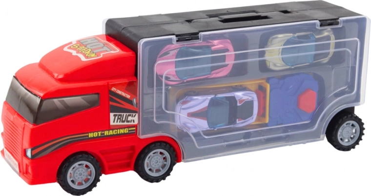 Mobilus garažas su permatoma priekaba