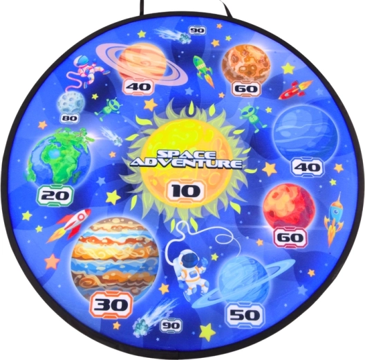 Saugus tekstilinis taikinys su taškų žymėjimu