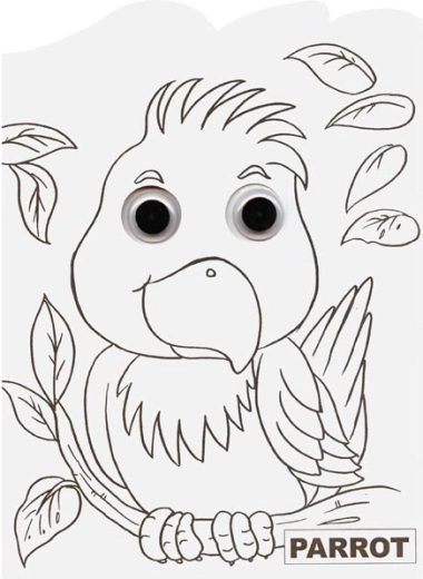Colorful parrot – playful learning and patience