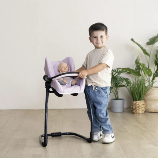 3-in-1: car seat, swing, and high chair