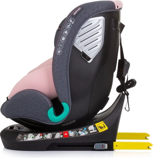 Saugus montavimas naudojant ISOFIX ir Top Tether
