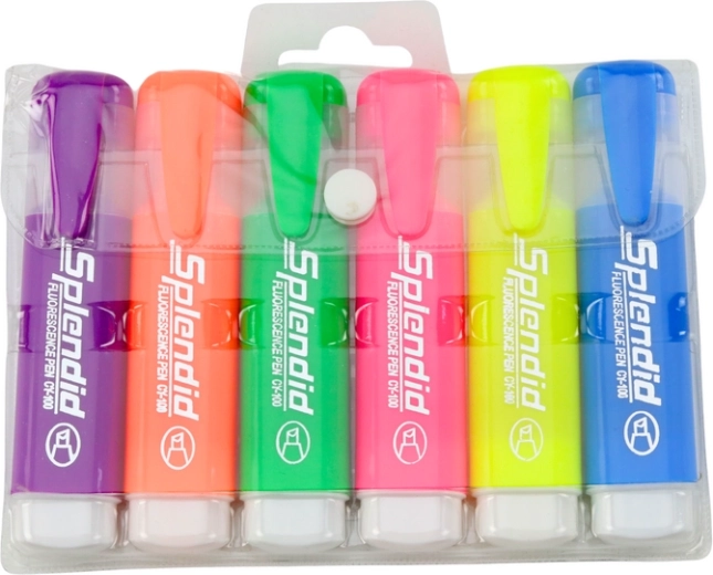 Six soft pastel shades