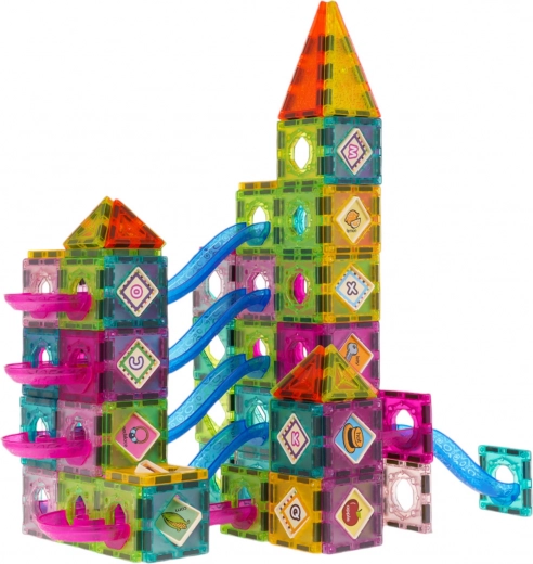 Kūrybiška rutuliukų trasa