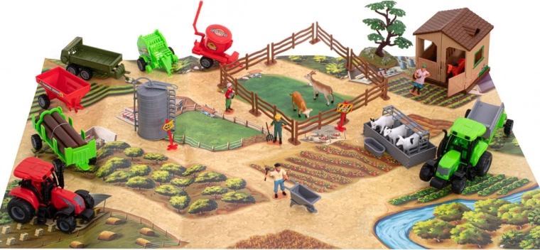 Large farm on a 100 × 70 cm mat