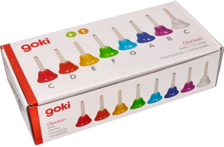 8 spalvoti varpeliai visai garsų gamai