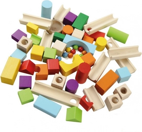 Konstruktorius su spalvotais blokeliais