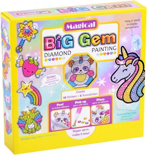 Sparkling stickers and hanging decorations