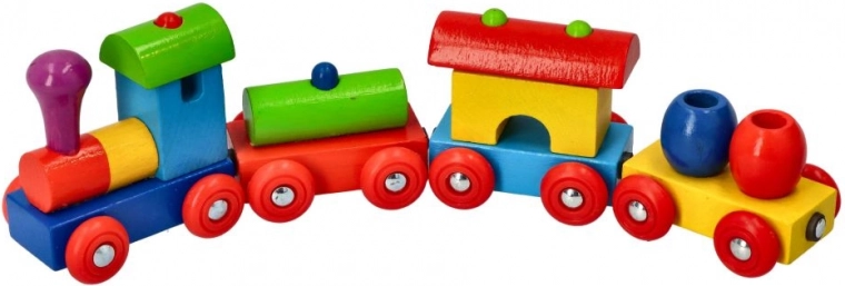 Colorful wooden design