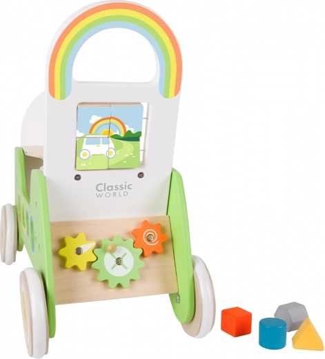 Stabili medinė konstrukcija su suapvalintais kraštais