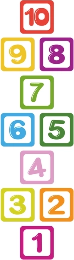 Žaismingas skaičių 1–10 mokymasis