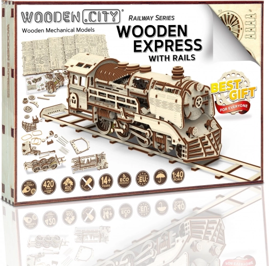 Complete set with tracks at 1:40 scale