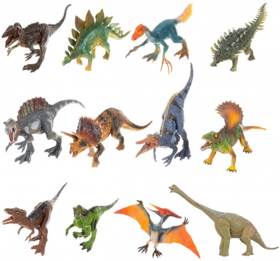 Realistiškos dinozaurų ir gamtos figūrėlės