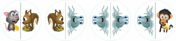 trys žaidimai viename: greituolis, domino, atmintinė