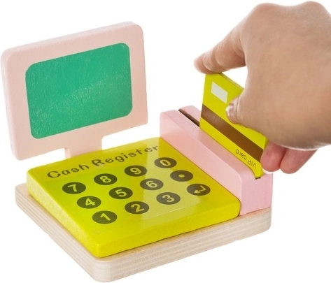 Mokymasis per žaidimą: skaičiavimas, svėrimas ir atsiskaitymas kortele