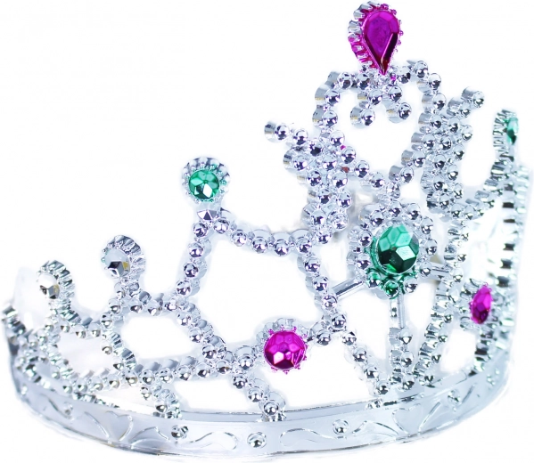 Sidabrinė tiara subtiliam spindesiui