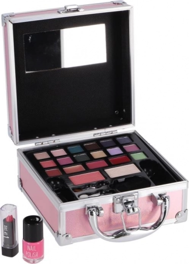 Praktiški įrankiai ir įmontuotas veidrodėlis