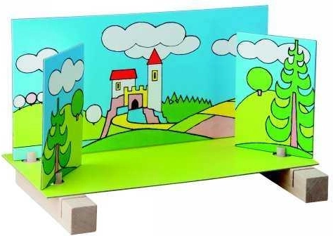 Two castle-themed backdrops