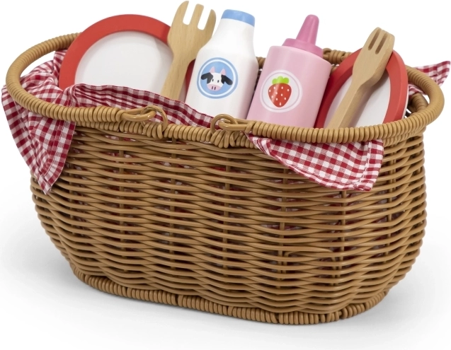 Tvirtas krepšelis su languota antklode