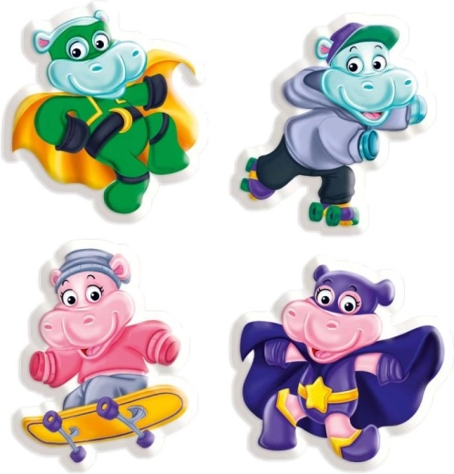 Linksmos 3D lipdukai