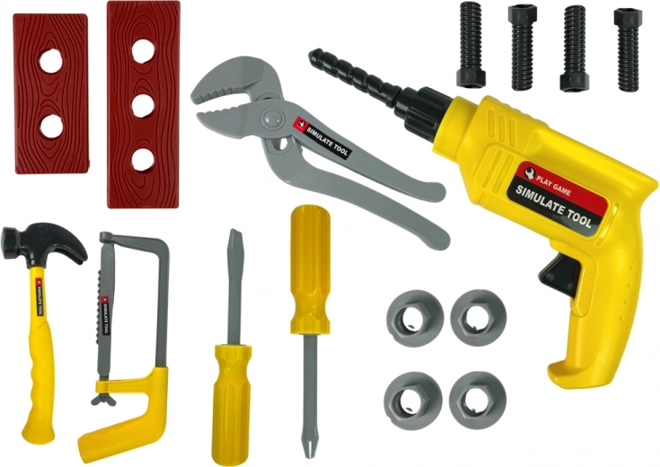 Realistic kids’ drill and tools