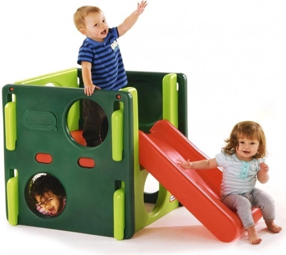 Climbing and crawl-throughs to develop motor skills