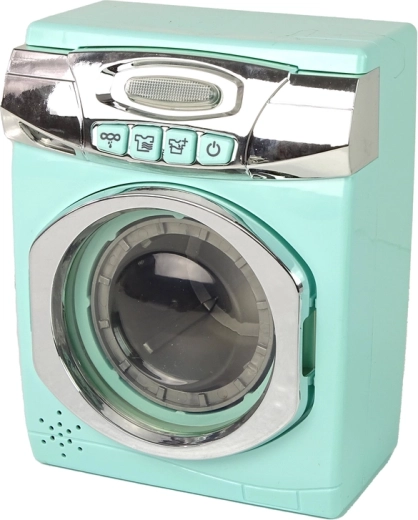 Realistiška skalbimo mašina su garsais ir sukimu