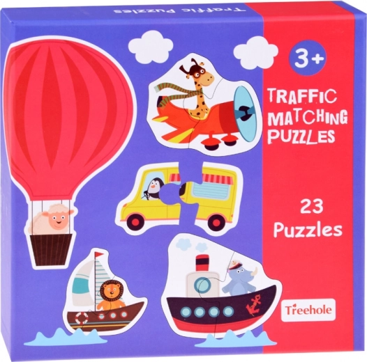 Learning through play: vehicle names on the back of the pieces
