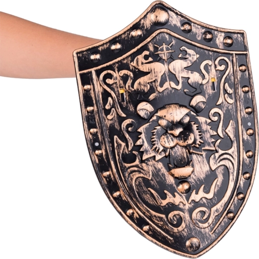 Drąsi kova su kardu ir skydu