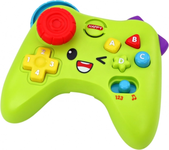 Spalvoti mygtukai, svirtis ir šviesos efektai