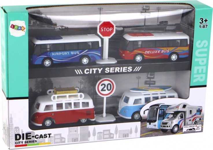 Išsamus rinkinys su eismo elementais