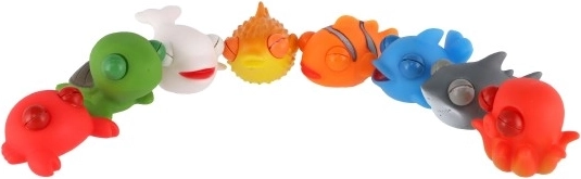 Įvairių mielų jūrų gyvių rinkinys