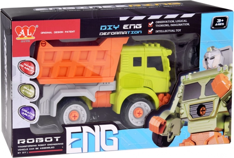 Du žaislai viename: automobilis ir robotas