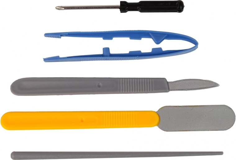 Pilnas priedų rinkinys pirmiesiems bandymams