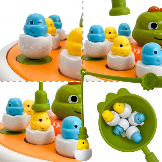 Magnetinė žūklė su dino‑viščiukais