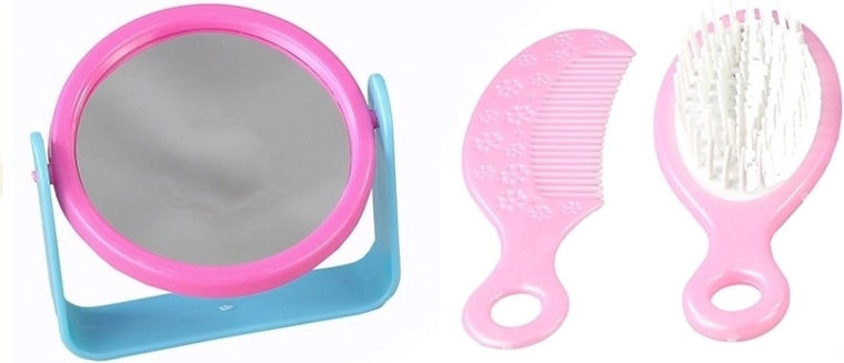 Veidrodis, šepetys ir šukos kasdieniam stiliui