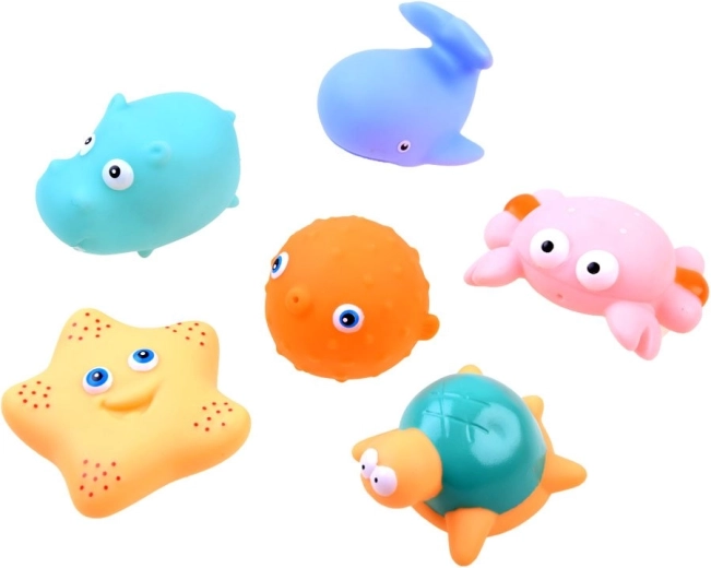 Guminiai gyvūnėliai su mini fontano efektu